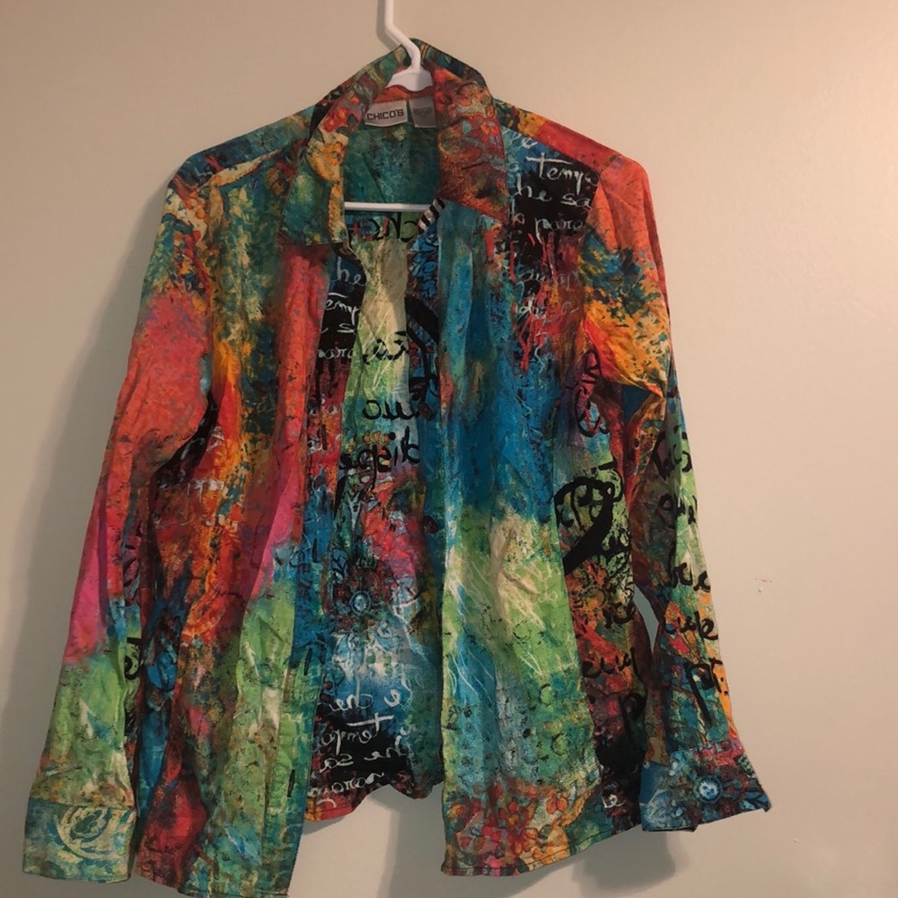 Chico’s Multicoloured Button Down
